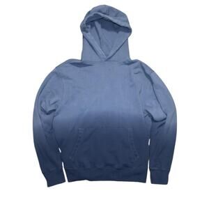 M Old Navy Hoodie – Blue Dip-Dye Gradient Pullover Kangaroo Pocket